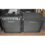 A Roland 405 mini stack guitar amplifier.