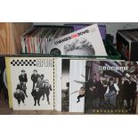 A box of approx. 80 LPs including Bowie, Madness, The Specials, The Human League, Queen, various