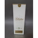 Ballantine's Very Old Scotch Whisky 21 years blend, 70cl, 43%.