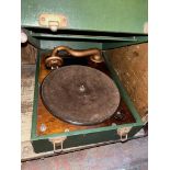 A vintage Antoria gramophone.