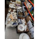 10 boxes of mixed ceramics and 4 boxed tea ware sets (3 x 18 pcs, 1 x 12). Includes Argyle bone