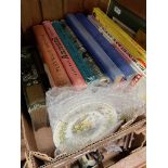 4 Brambly Hedge plates - Spring, Summer Autumn, Winter, together with a box of vintage books for