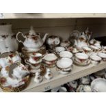 Royal Albert Old Country Roses - appx 115 pieces including teapots, coffee pot, large vase, silver