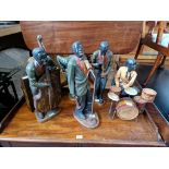 A six piece jazz band, resin material, 55cm height.
