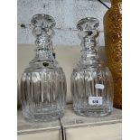 2 Waterford crystal decanters with stoppers