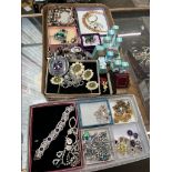 2 trays of assorted jewellery