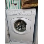 A Hotpoint washing machine.