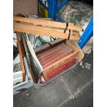 A box of artist's requisites, a box of various mechanical books and 2 artist's easels to include 1