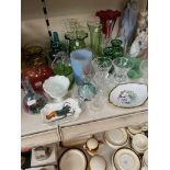 A collection of mixed glass to include Mdina, Victorian, crystal etc (over 20 pieces)