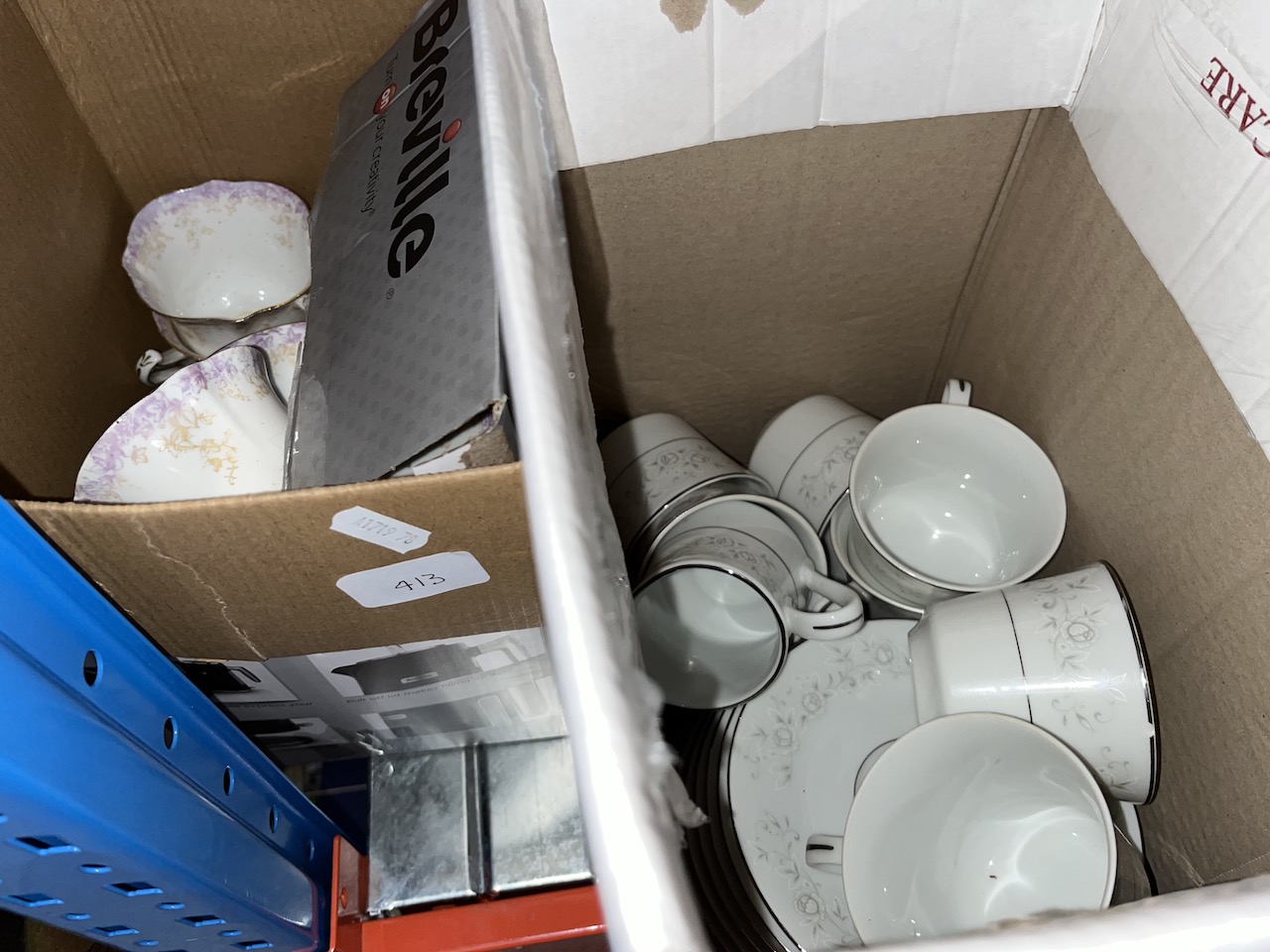 3 boxes of ceramics, china to include Polish cups and saucers, etc.
