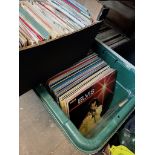 Two boxes of LPs, mainly 60s - 70s and a box of EPs.