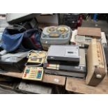 A collection of vintage tape recorders, cassette recorders / players, Grundig TK20 reel to reel