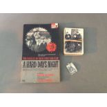 Beatles - 'A Hard Day's Night' paperback 1st edition book together with 24 A+B.C. chewing gum