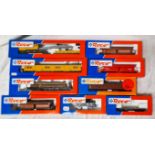 Nine Roco HO rolling stock items to include 46331,46212,46992,46755,47308,46250,47193,46919,46250,