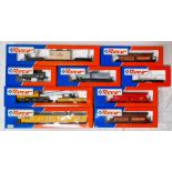 Nine Roco HO rolling stock items to include 46331,46212,47740,46755,46250,46919,46250,46711,47308,