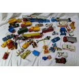 A collection of die cast model vehicles including Matchbox, Corgi, Dinky etc.