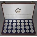 Canadian Olympic Coins 1976, comprising 28 silver medallions, approx. gross wt. 30ozt.