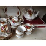 Approx. 27 piece Royal Albert Old Country Roses tea set.