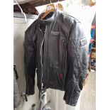 Gents Triumph Airflow Tech leather motorcycle jacket (size 46/56) and trousers