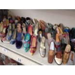 Over 60 ceramic shoes including examples from Just The Right Shoe and Step in Time by Regency Fine