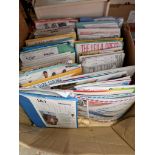 A box of sewing and dressmaking patterns