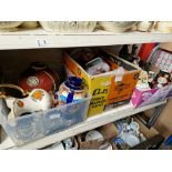 Three boxes of ceramics etc.