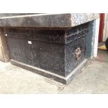 An antique joiner's tool chest with fitted interior.