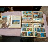 Three albums of picture postcards including Scotland and European Countries