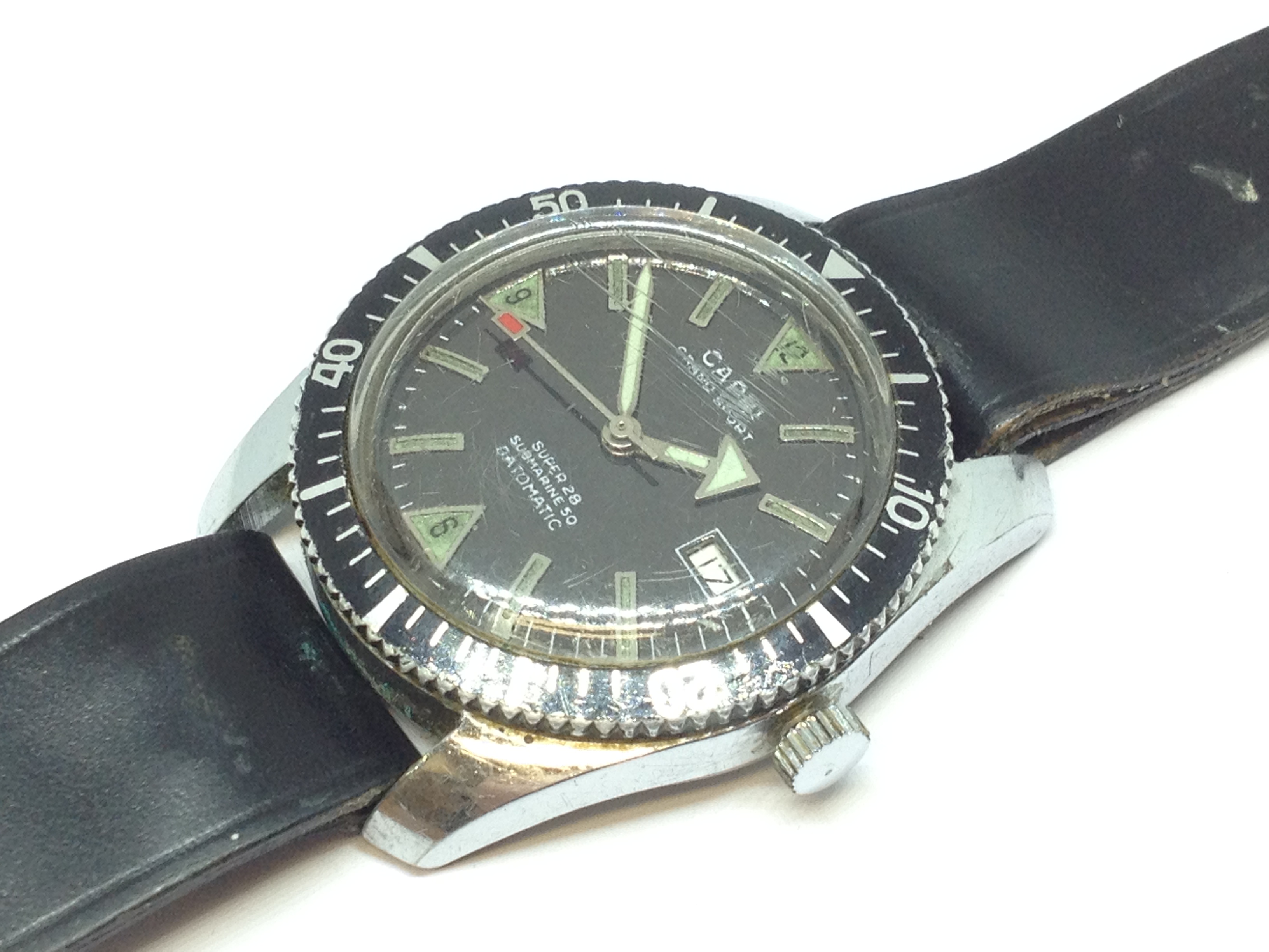 A Capri Grand Sport submariner style wristwatch, case diameter 37mm, as found.