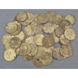 Fifty Islamic brass coins