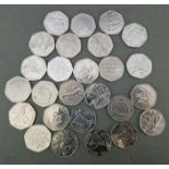 26 assorted collectable 50p coins