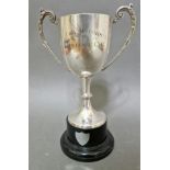 A vintage silver plated Guy Motors Challenge Cup trophy.
