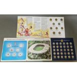 A set of FA cup centenary medals, 1872-1972 together with a set of Olympic commemorative medals