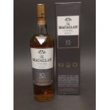 Macallan Fine Oak Triple Cask Matured 10 year old single malt scotch whisky, one bottle, 700ml, 40%,