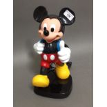 A Tyco Disney telephone modelled as Mickey Mouse, height 35cm.