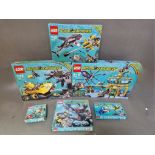 Six boxed Lego Aqua Raiders sets; 7770- Deep Sea Treasure Hunter, 7771- Angler Ambush, 7772-