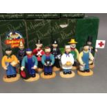 A group of ten Robert Harrop Camberwick Green figures, tallest 11.5cm, with boxes, seven with