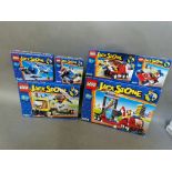 Six boxed Lego Jack Stone sets; 4600- Jack Stone Police Cruiser, 4601- Jack Stone Fire Cruiser,