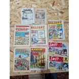 A collection of 1960s British comics to include Swift, Victor, Rover and Wizard, Valiant, etc.