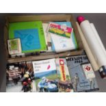 A box of sporting ephemera to include Olympics, various years, programmes, press photographs,