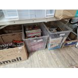 Five boxes of various music magazines and books to include Word, Record Collector, etc.