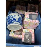 A box of 9 Treasured Pals & a Chinese jug