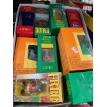 A box of collectables including Tetley tea folk, Typhoo Tea figurines