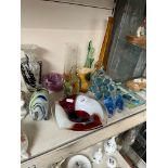 Art glass- 14 items including Mdina
