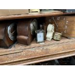 A collection of mantle clocks, carriage clocks - 7 total including 1 by Matthew Norman, London