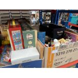 2 boxes of children's toys and misc collectables to include Fisher Price toys, Wallace and Gromit,