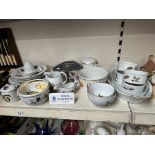 Royal Worcester 'Evesham'-30 pieces with a ceramic Royal Worcester advertising sign