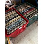 2 boxes of records