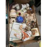 Assorted ceramics, glass etc. including Wade, Country Artists etc.