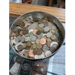 A tin of assorted GB coins.